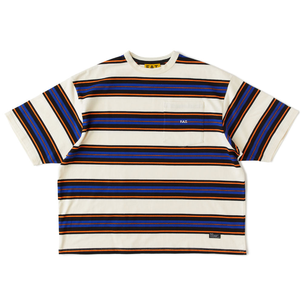 GRANDA S/S Border Tee WHT 半袖 ヘヴーウェイト Tシャツ