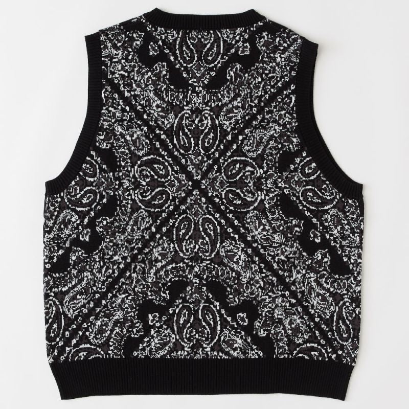 HANK-V Knit Paisley Bandana Vest ペイズリー バンダナ ニット ベスト