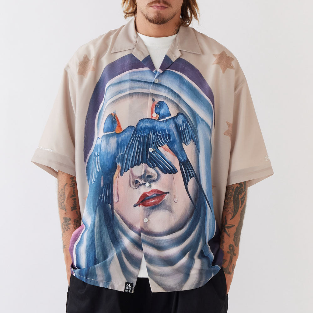 M.E.HOPE S/S Mariko Enomoto AO Shirt BEG 半袖 シャツ