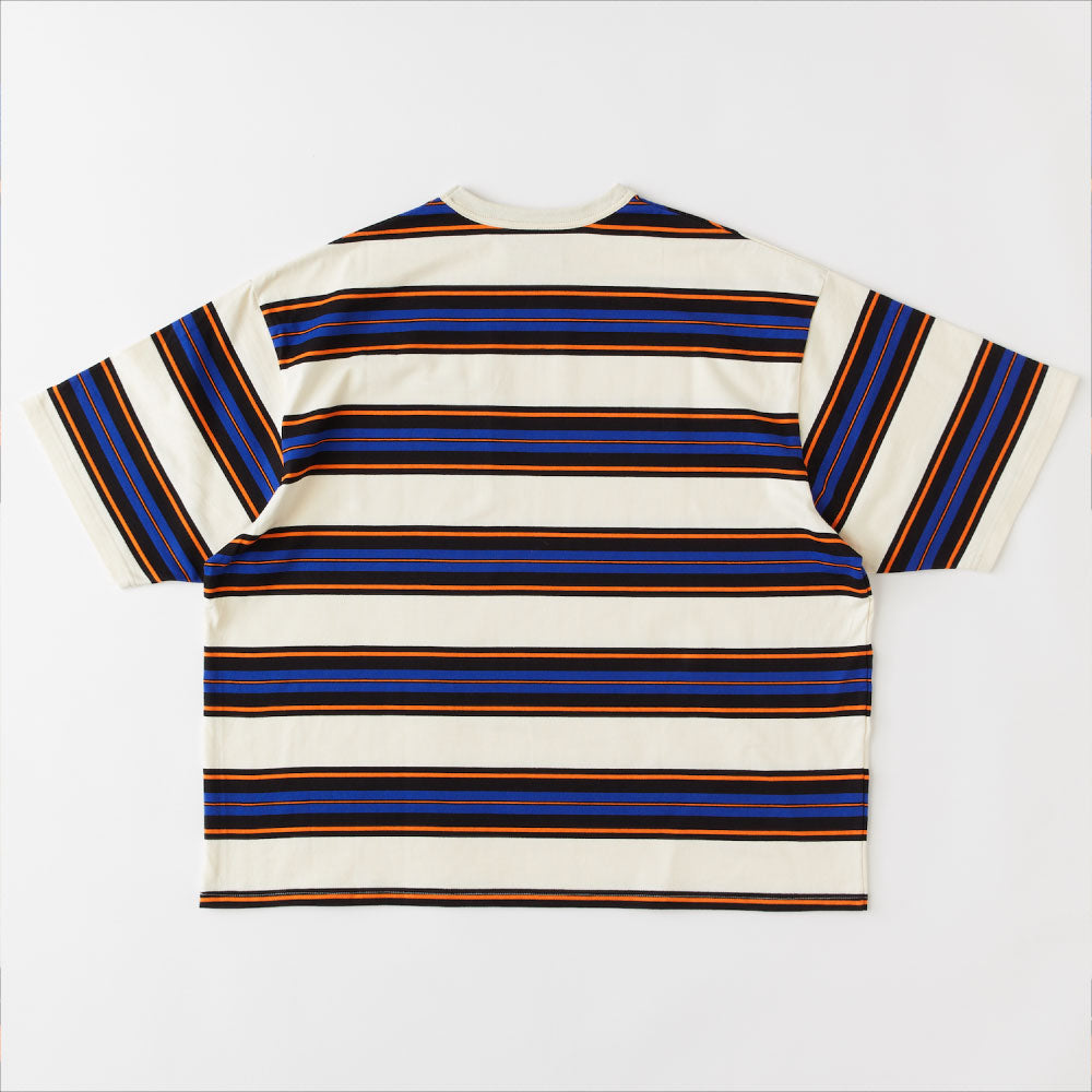 GRANDA S/S Border Tee WHT 半袖 ヘヴーウェイト Tシャツ