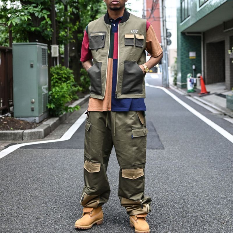 Tonal Multi Pocket Vest OLV マルチ ポケット ベスト