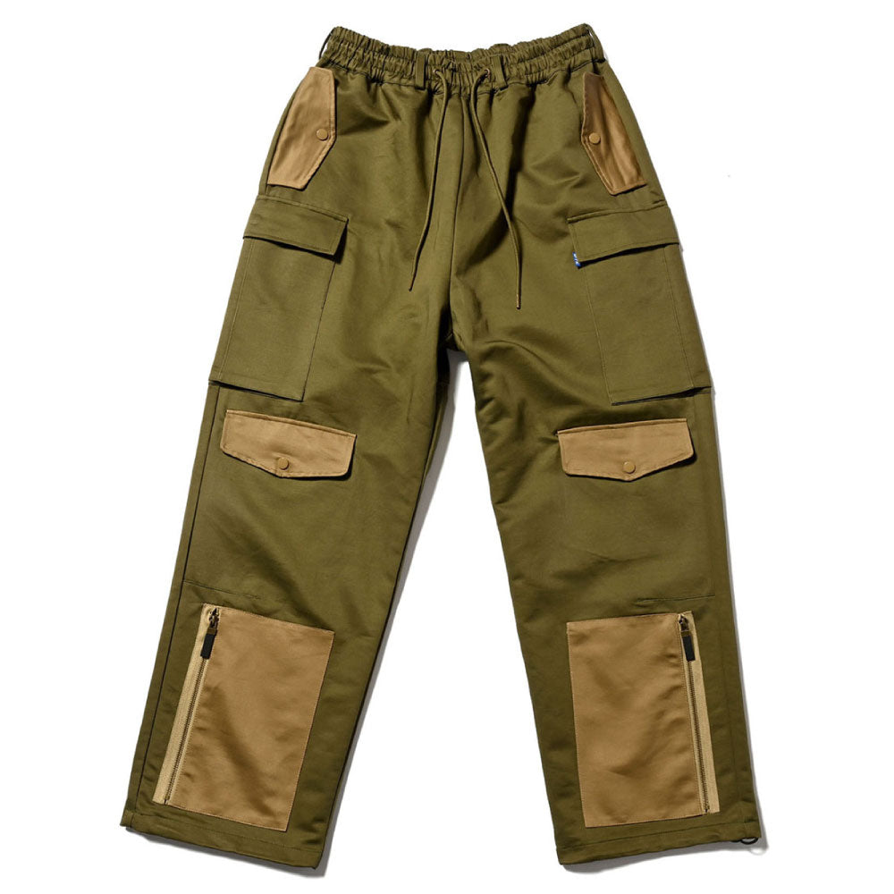 Tonal Multi Pocket Over Pants OLV マルチ ポケット カーゴ パンツ