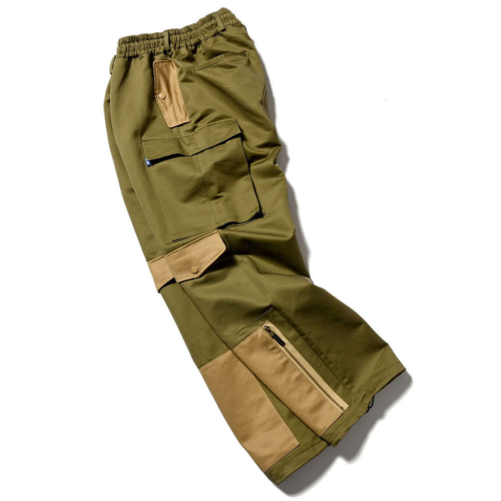 Tonal Multi Pocket Over Pants OLV マルチ ポケット カーゴ パンツ
