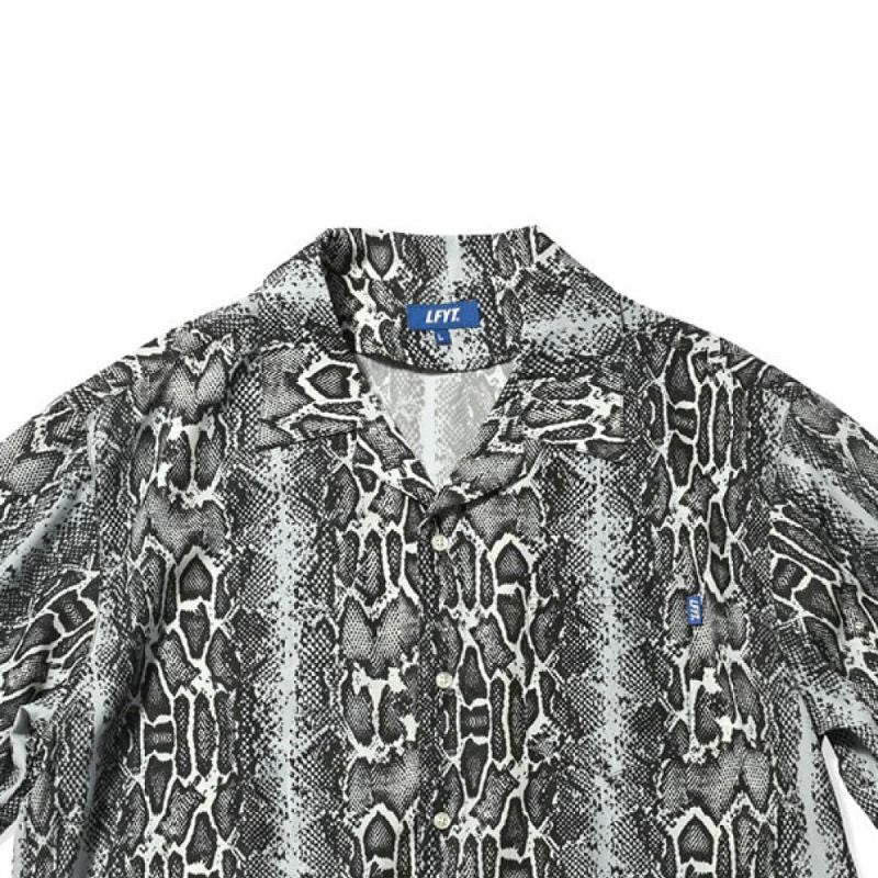 Patterned Open Collar S/S Snake Shirt スネーク 半袖 開襟 シャツ