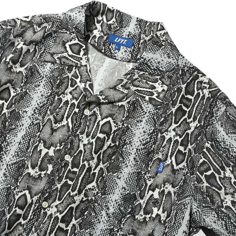 Patterned Open Collar S/S Snake Shirt スネーク 半袖 開襟 シャツ