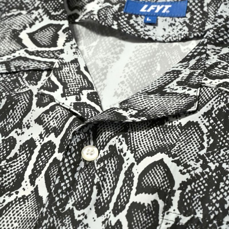 Patterned Open Collar S/S Snake Shirt スネーク 半袖 開襟 シャツ