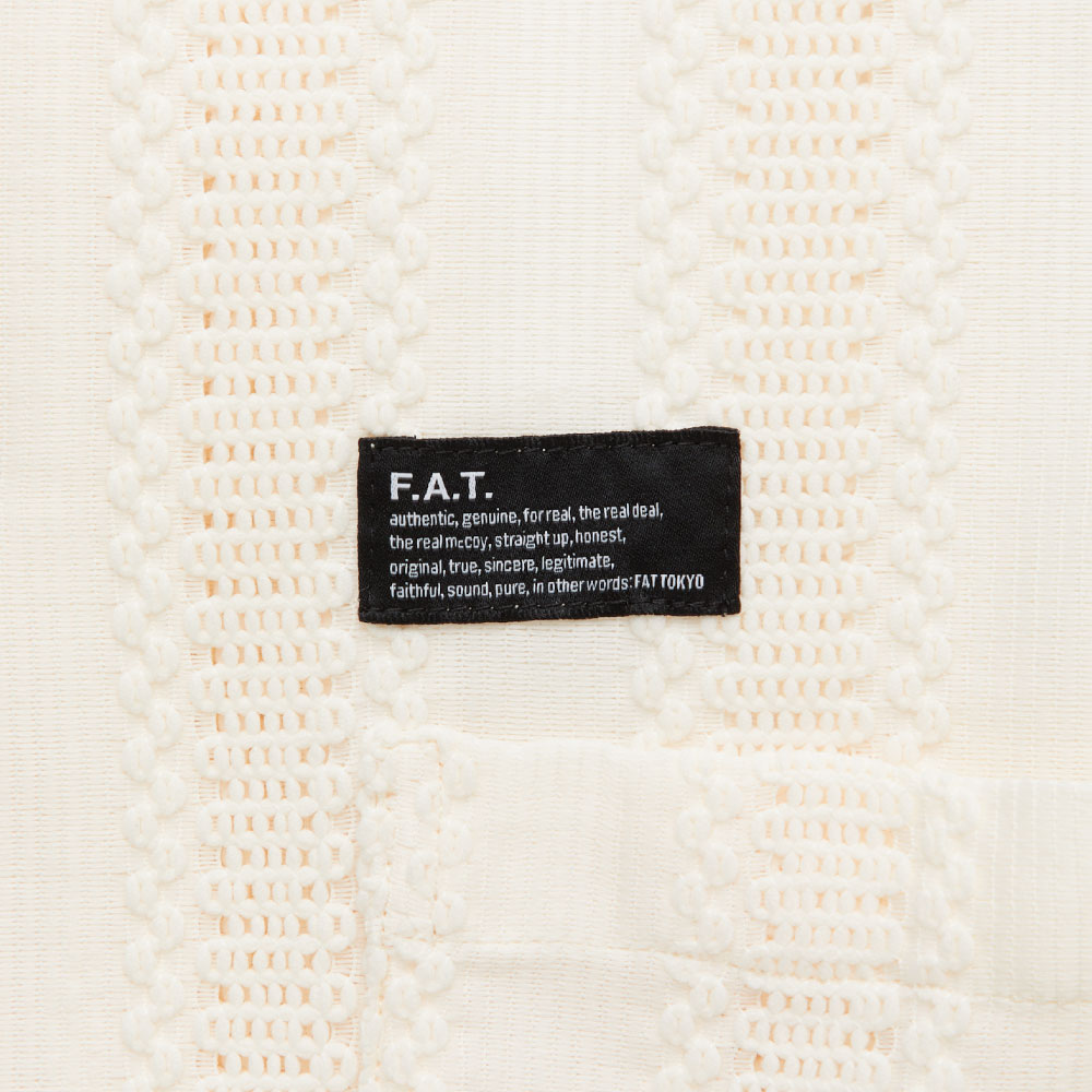 GIGALACE S/S Lace Shirts WHT シアー メッシュ 半袖 レース シャツ