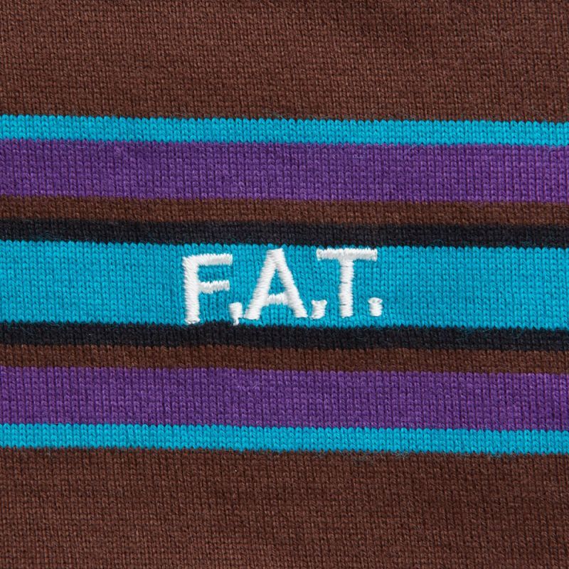 GIGANDA S/S Tee Brown 半袖 ボーダー Tシャツ