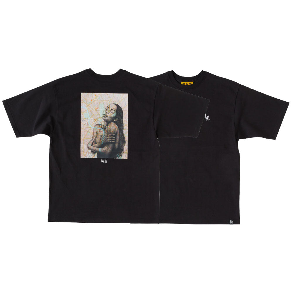 TAVU "SADE" S/S Tee Black 半袖 ヘビーオンス Tシャツ