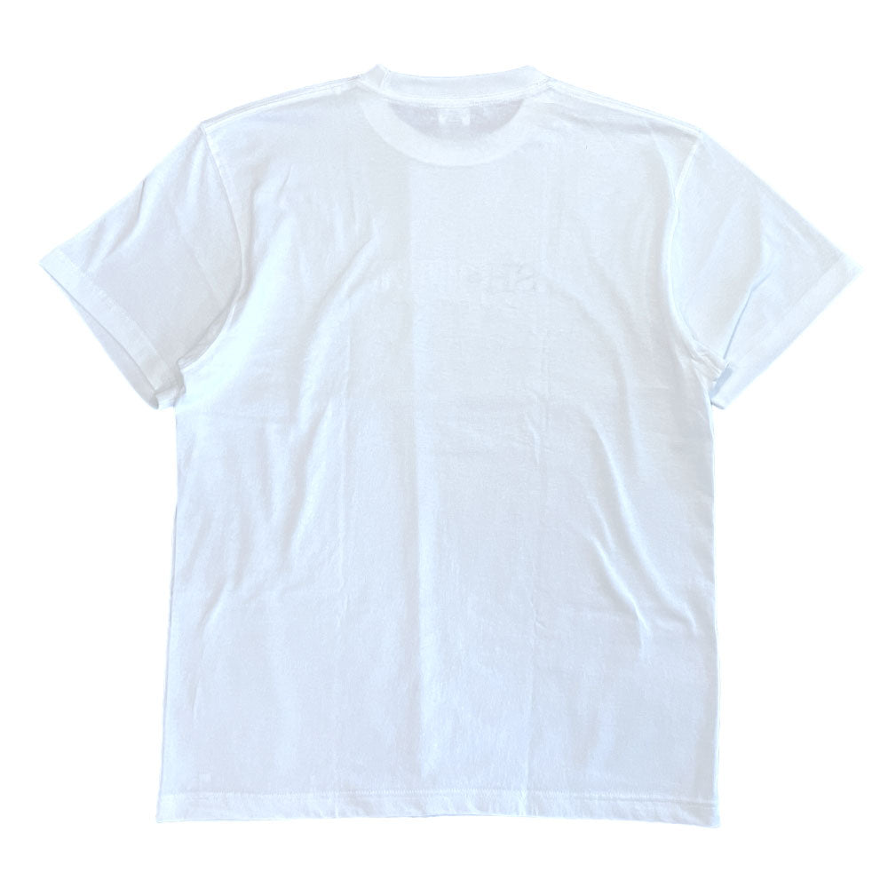 EMB Logo S/S Tee WHT 同色 刺繍 ロゴ 半袖 Tシャツ