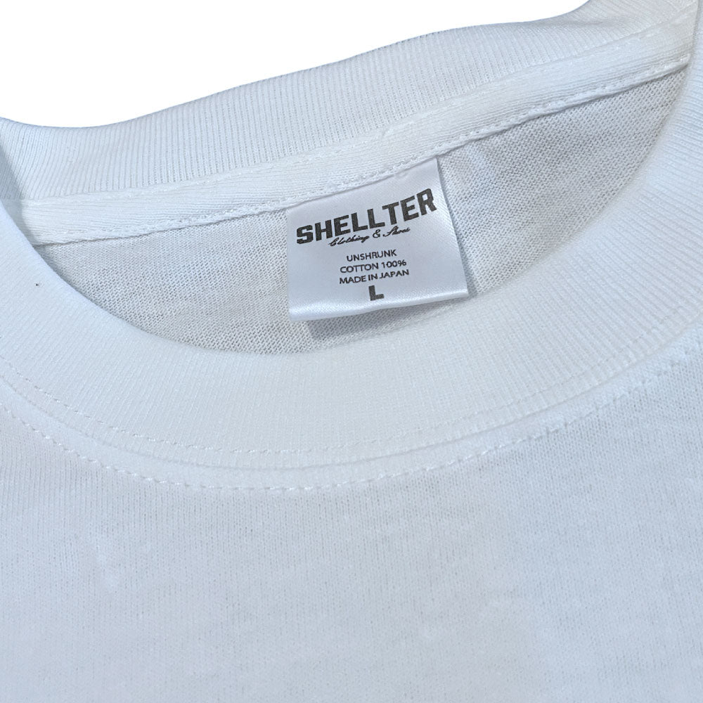 EMB Logo S/S Tee WHT 同色 刺繍 ロゴ 半袖 Tシャツ