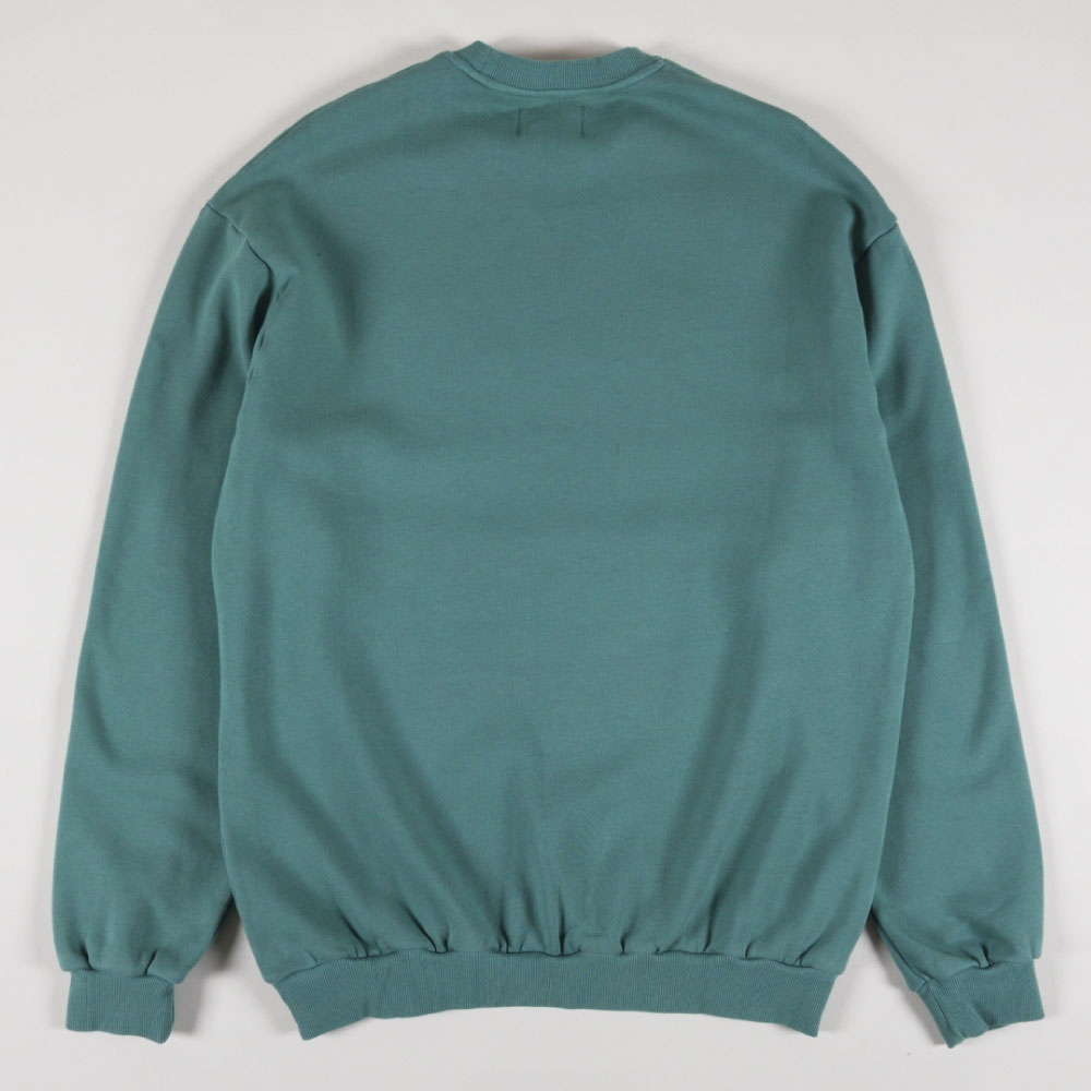 Cord Logo Crewneck Sweatshirt Rhubard GRN コーデュロイ ロゴ クルーネック スウェット シャツ