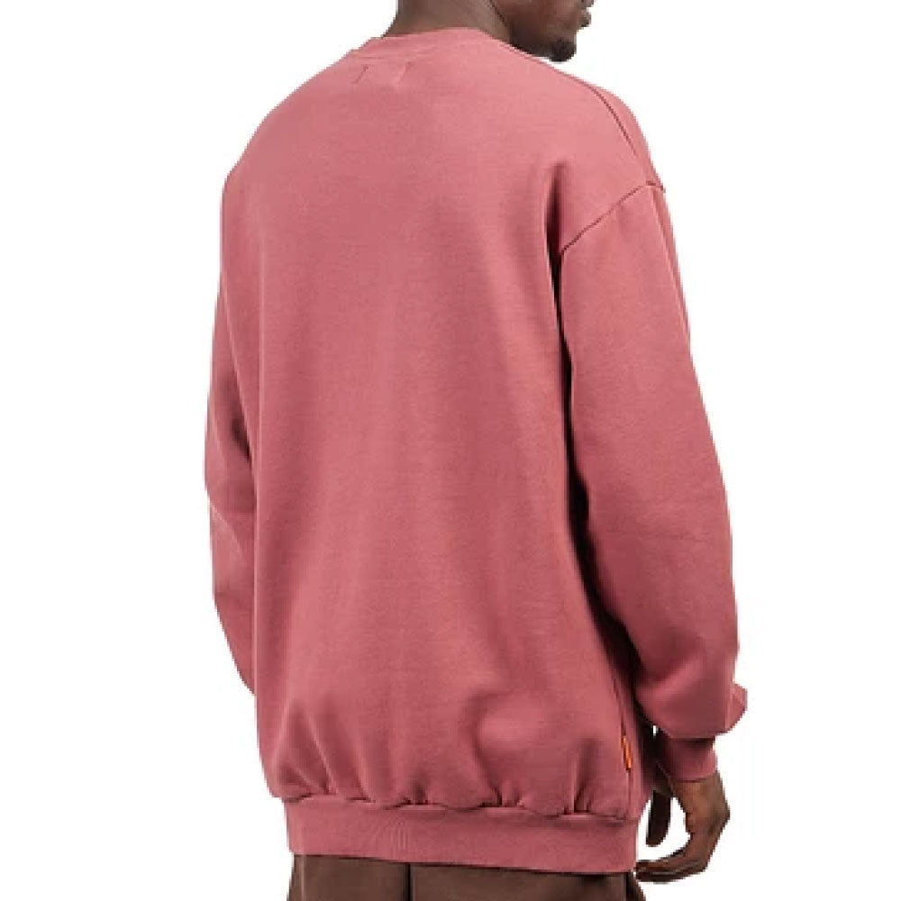 Cord Logo Crewneck Sweatshirt Rhubard MRN コーデュロイ ロゴ クルーネック スウェット シャツ