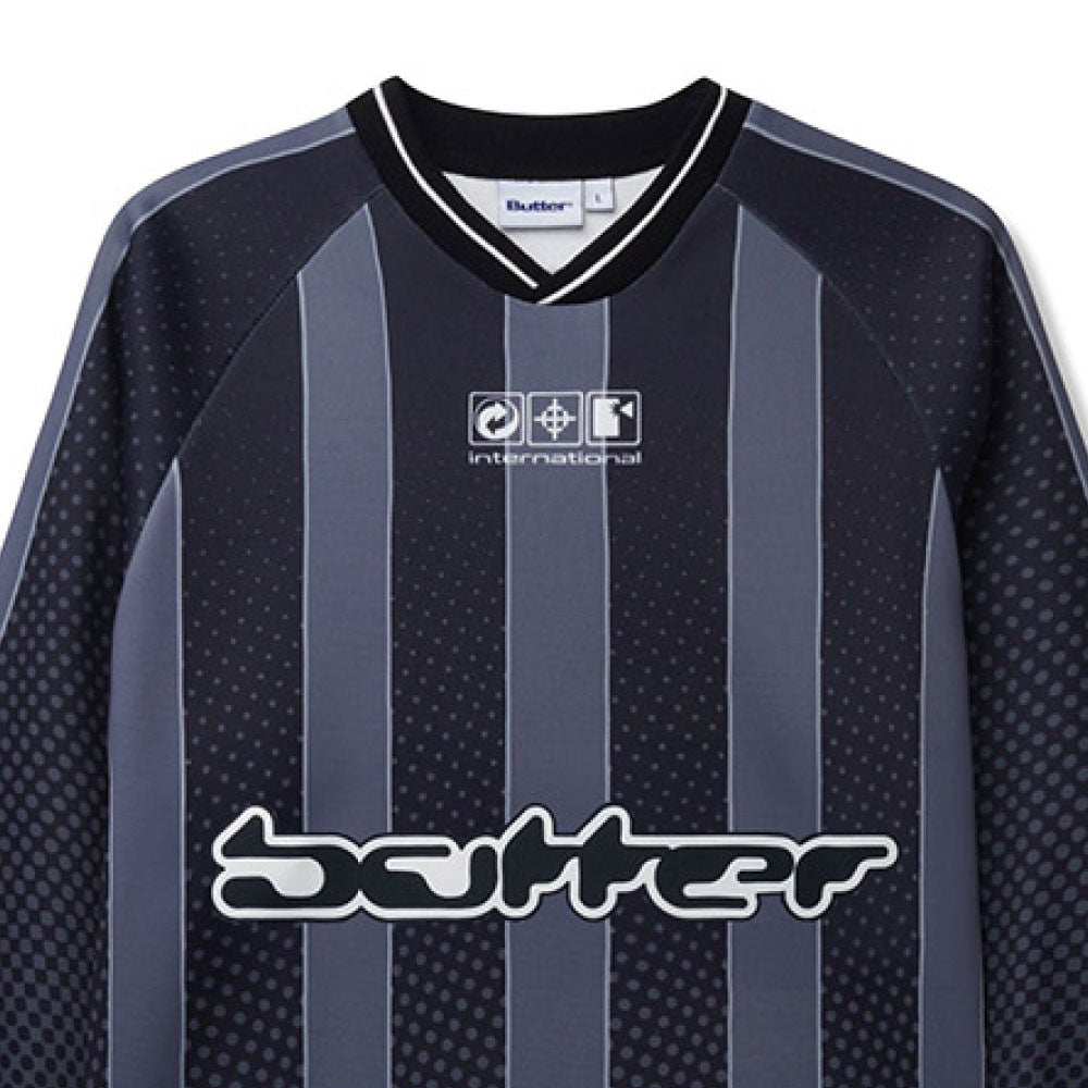 Corrosive L/S Jersey Game Shirt BLK 長袖 サッカー ジャージ ゲーム シャツ