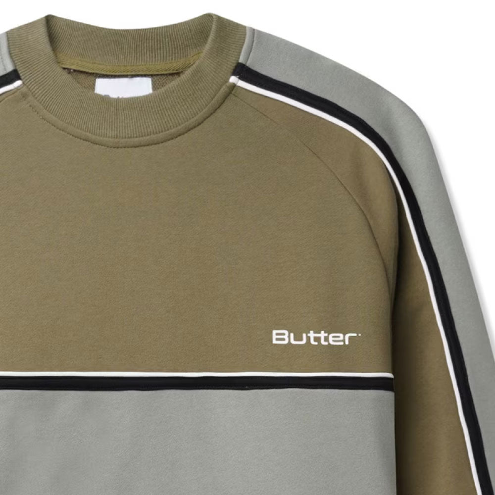 Division Crewneck Slate Olive ディヴィジョン クルーネック スウェット