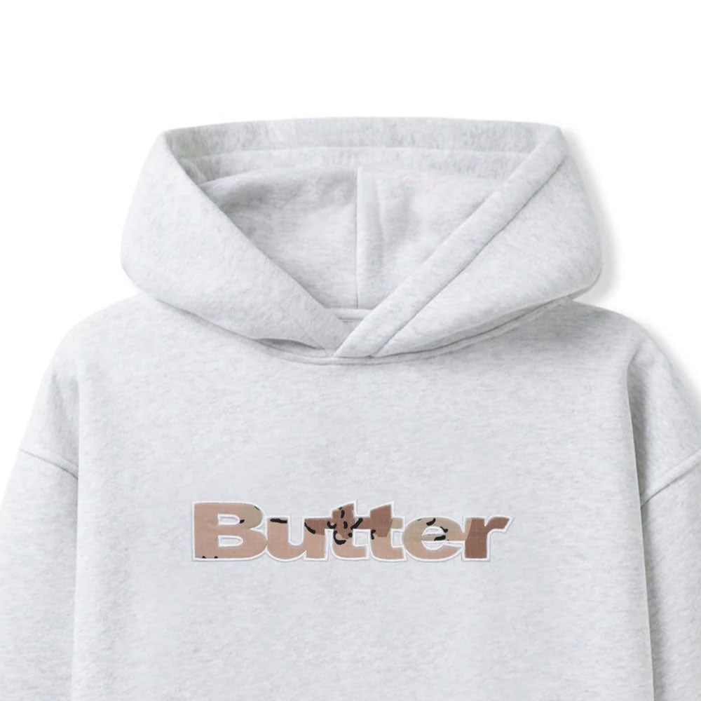 Logo Camo Applique Pullover Hood Ash GRY ロゴ カモ アップリケ プルオーバーフーディ アッシュ