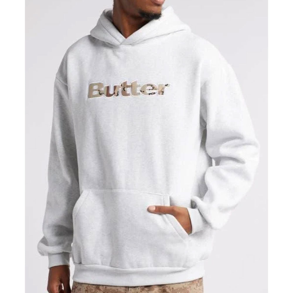 Logo Camo Applique Pullover Hood Ash GRY ロゴ カモ アップリケ プルオーバーフーディ アッシュ