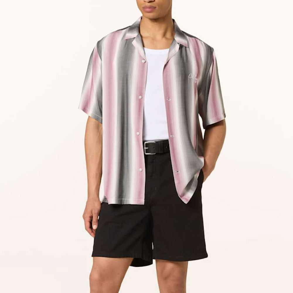 Dashner S/S Stripe Shirts Graphite 半袖 ストライプ シャツ