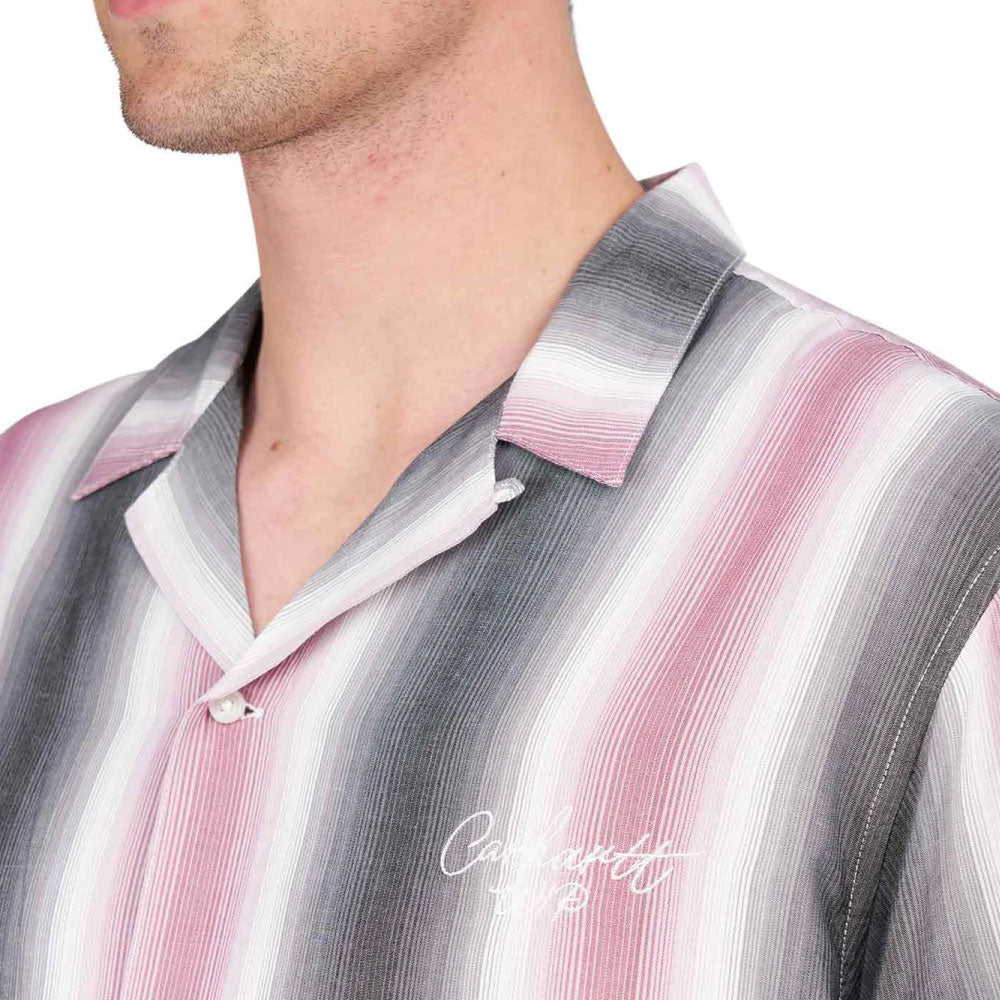 Dashner S/S Stripe Shirts Graphite 半袖 ストライプ シャツ