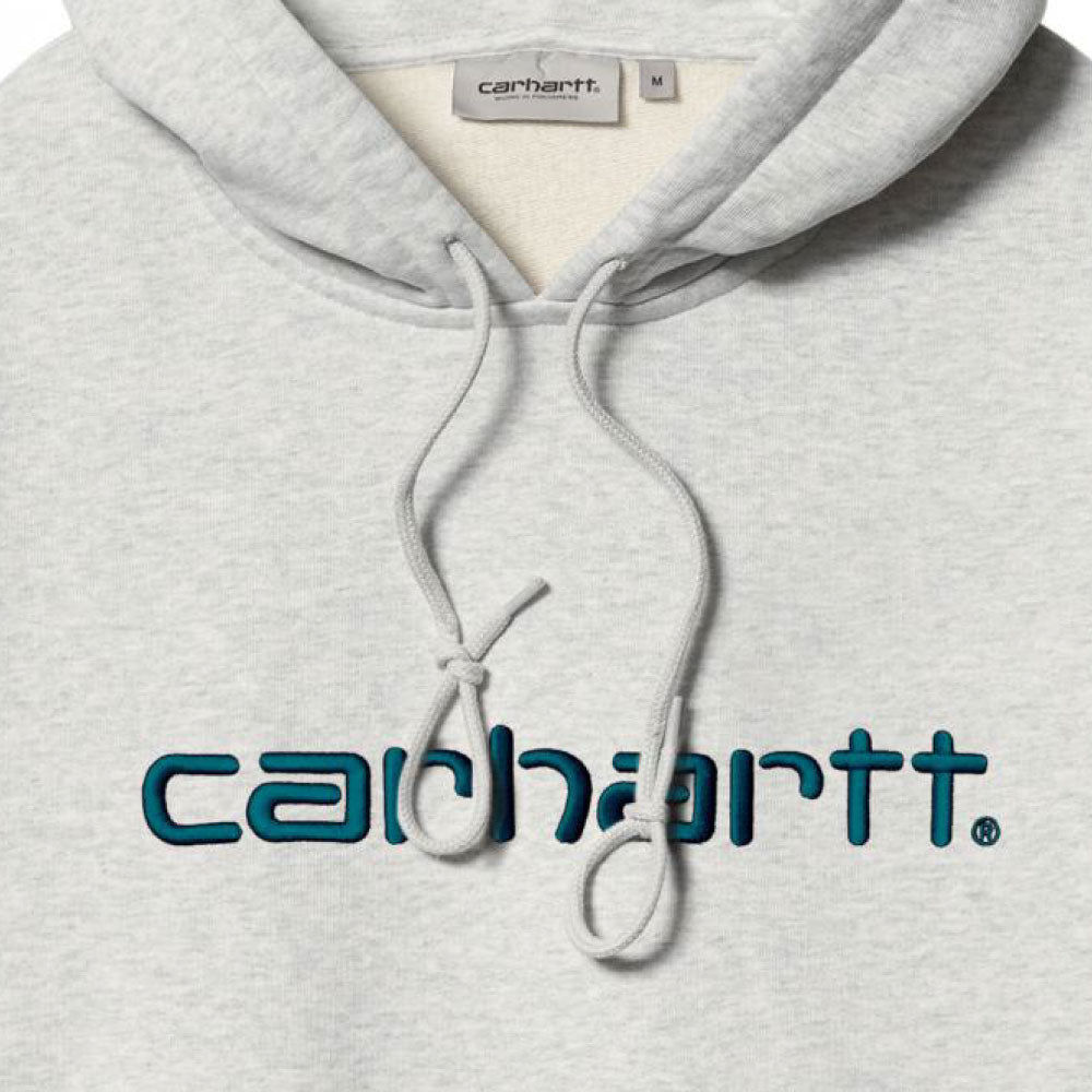 Hooded Logo Sweat Ash Heather フーデッド カーハート スウェット シャツ