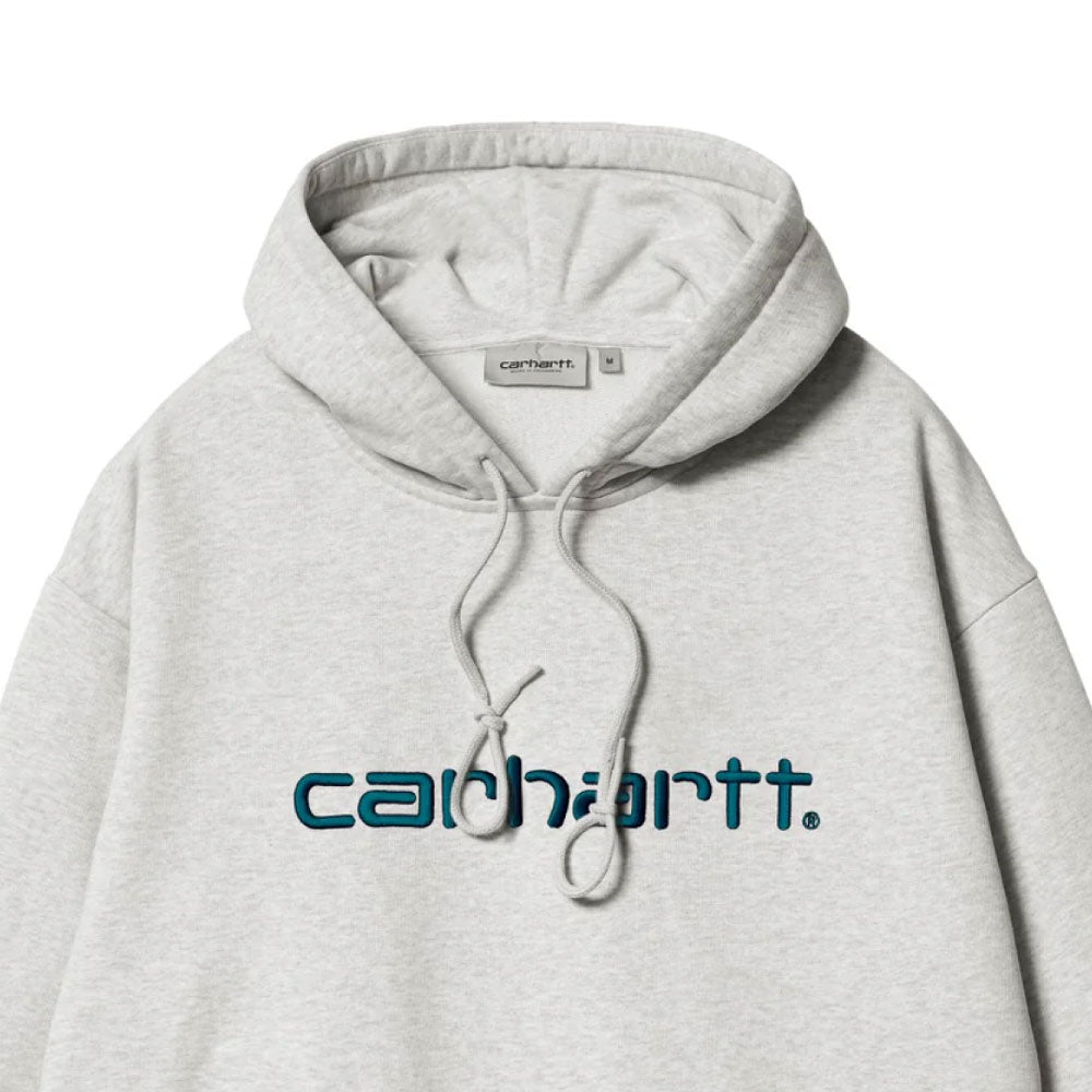 Hooded Logo Sweat Ash Heather フーデッド カーハート スウェット シャツ