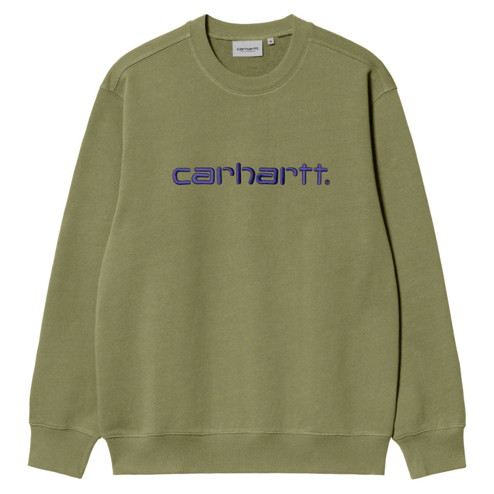 Logo Crewneck Sweat Capulet Green カーハート クルーネック スウェット シャツ