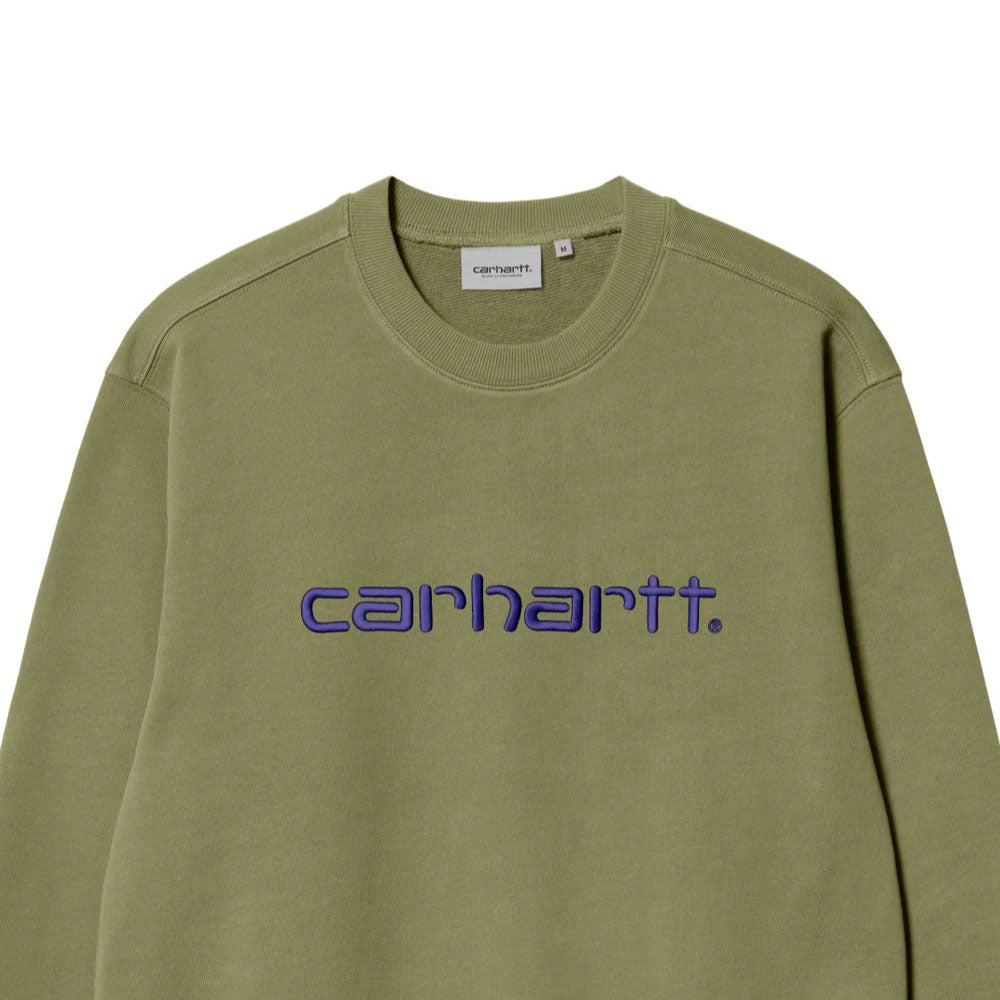 Logo Crewneck Sweat Capulet Green カーハート クルーネック スウェット シャツ