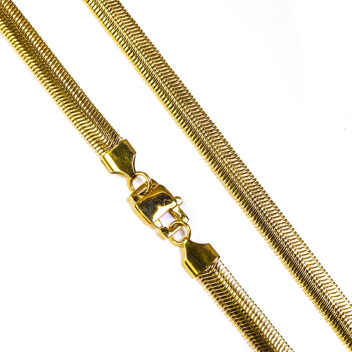 Herringbone Snake Gold Necklace ネックレス ゴールド jewelry ヘリンボーン スネーク チェーン