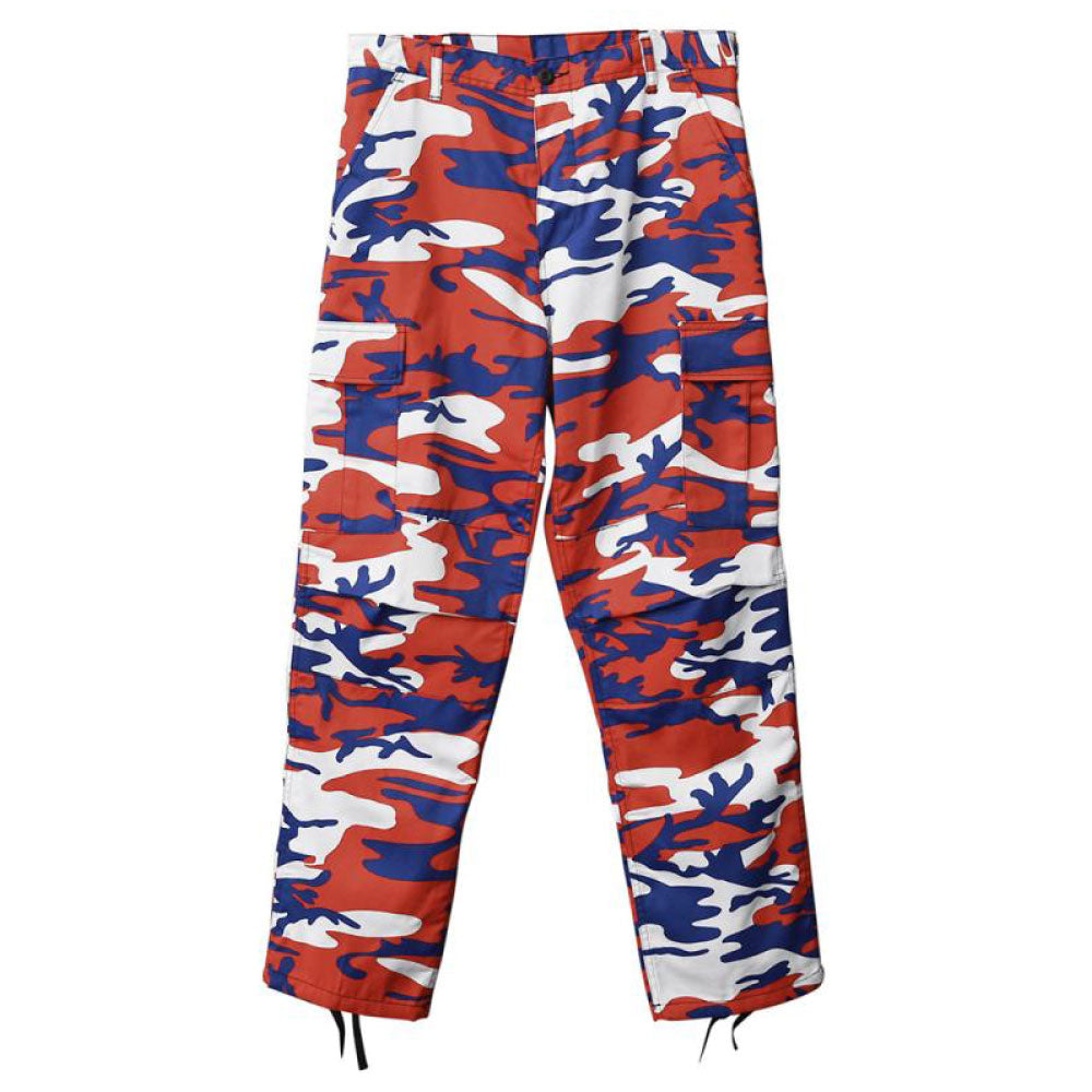BDU Camo Cargo Pants カーゴ パンツ Red Blue