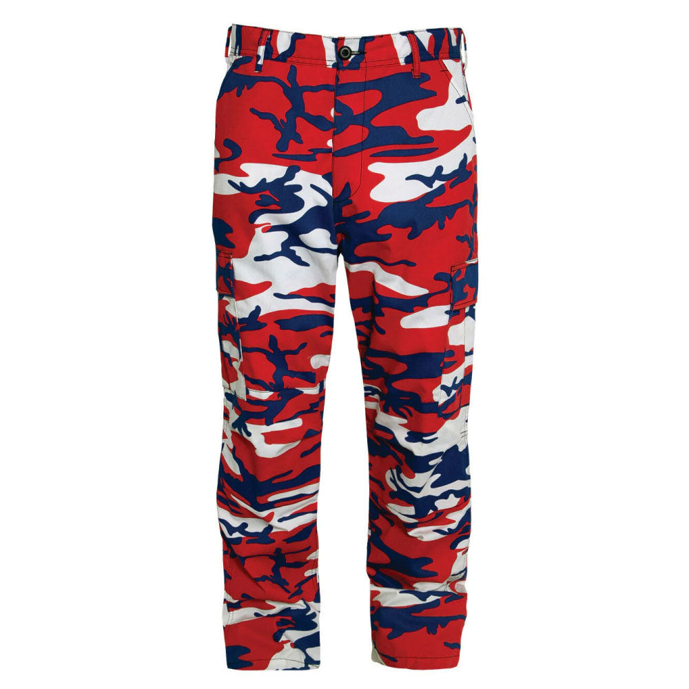 BDU Camo Cargo Pants カーゴ パンツ Red Blue