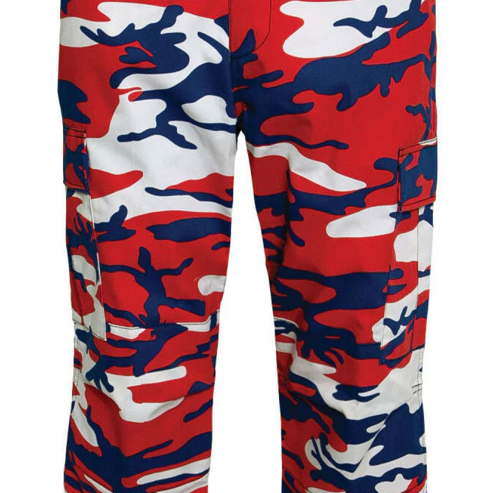 BDU Camo Cargo Pants カーゴ パンツ Red Blue