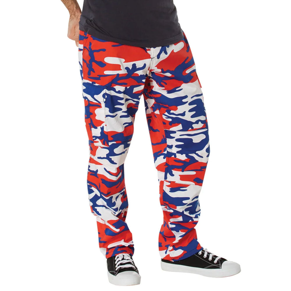 BDU Camo Cargo Pants カーゴ パンツ Red Blue