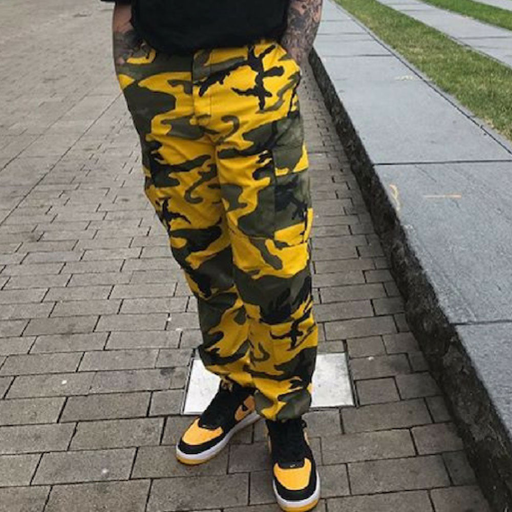 BDU Camo Cargo Pants カーゴ パンツ Yellow