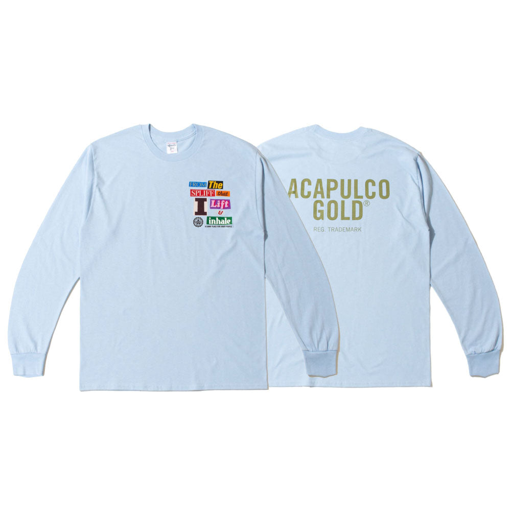 Get High L/S Tee Light Blue 長袖 Tシャツ