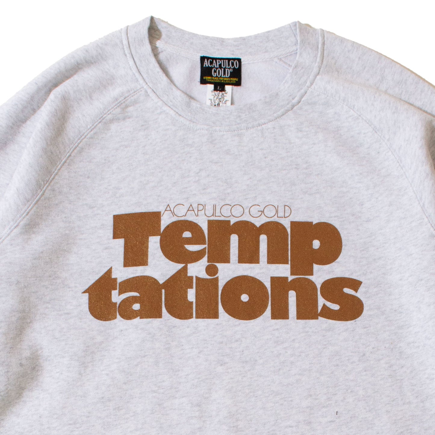 Temptations Raglan Sleeve Crew neck Sweat shirt クルーネック スウェット