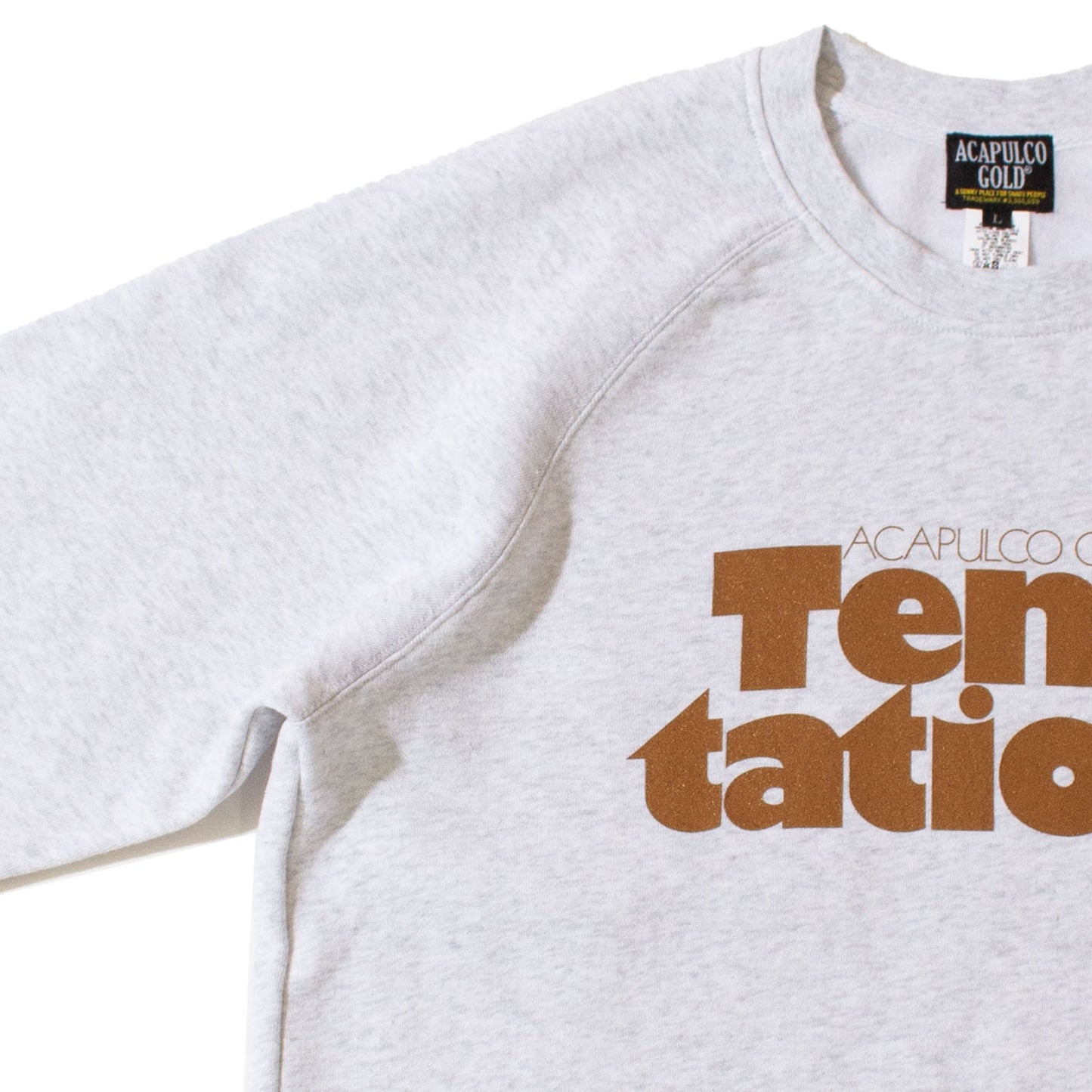 Temptations Raglan Sleeve Crew neck Sweat shirt クルーネック スウェット