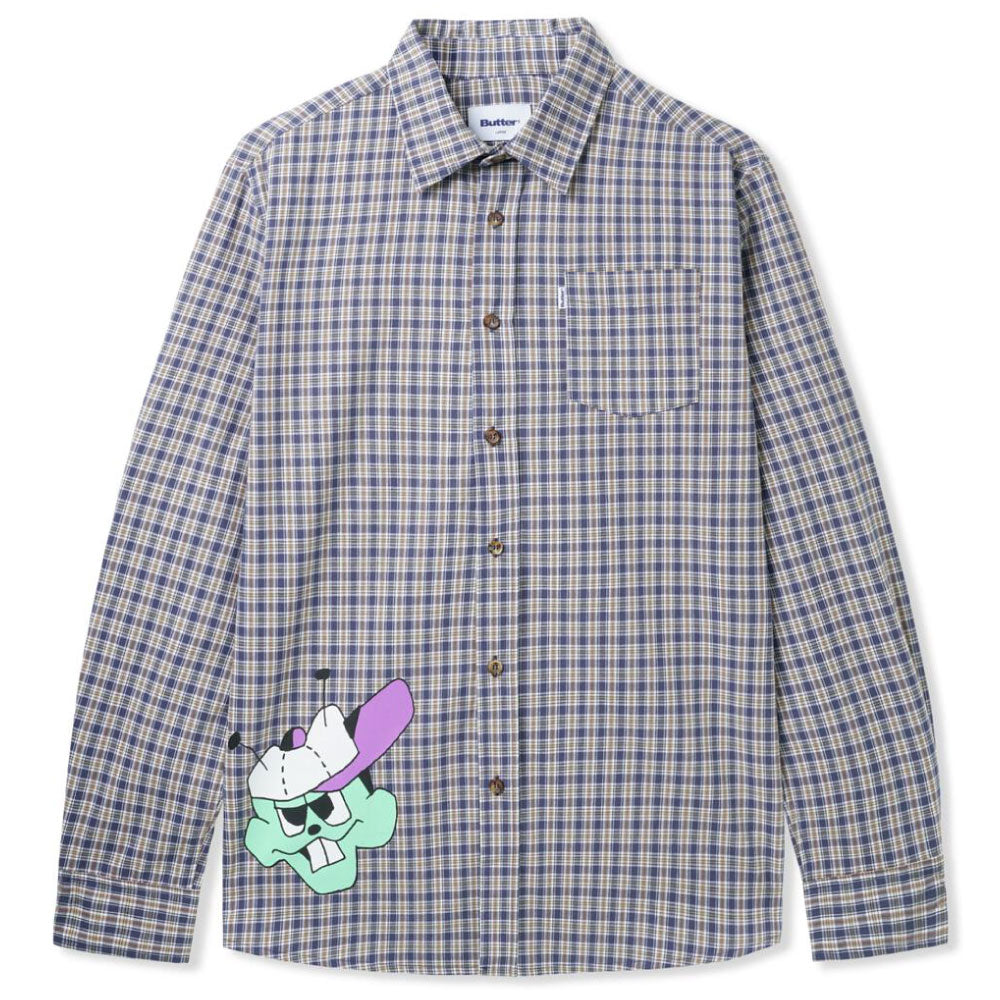 Bug Out L/S Shirt 長袖 チェック シャツ