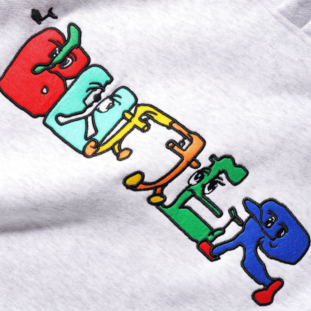 Zorched Pullover Hood Sweatshirt Ash GRY ロゴ スウェット フーディー パーカー