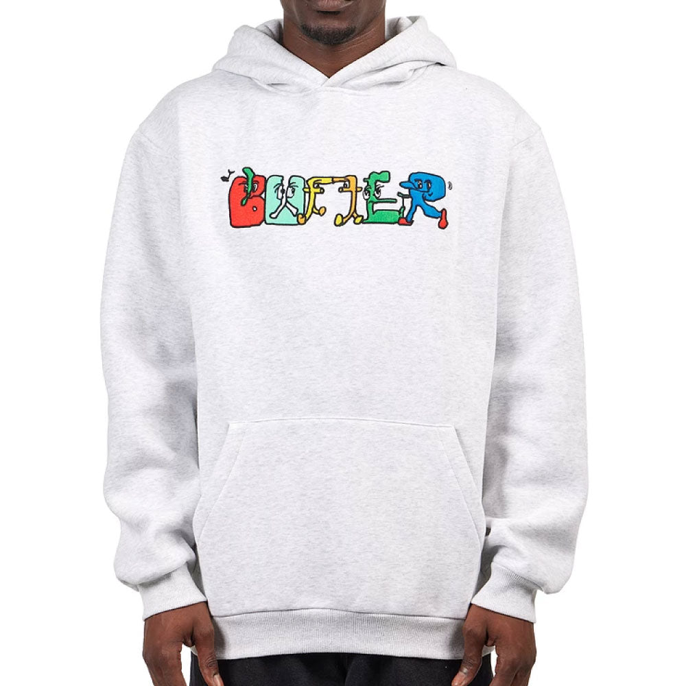 Zorched Pullover Hood Sweatshirt Ash GRY ロゴ スウェット フーディー パーカー