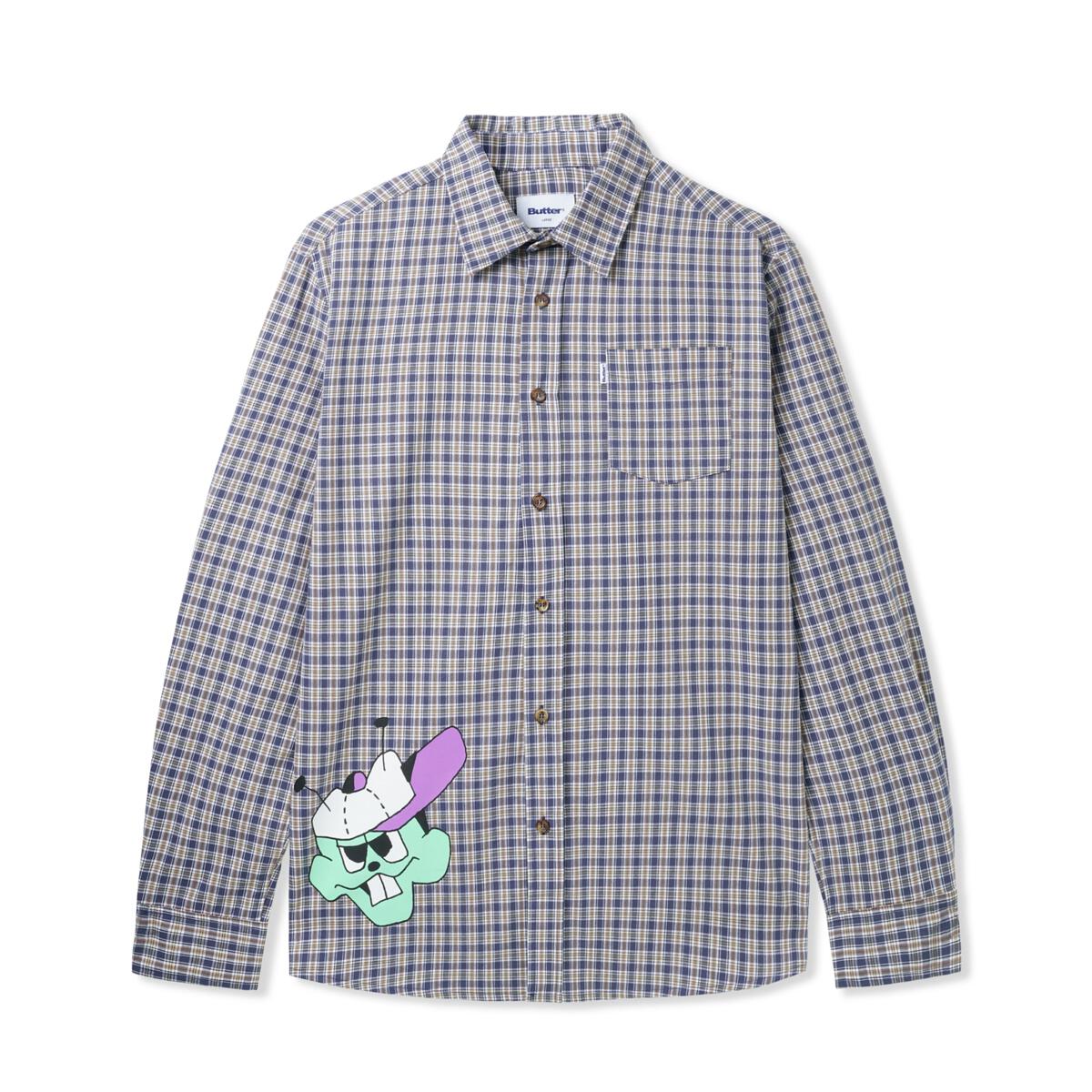 Bug Out L/S Shirt 長袖 チェック シャツ
