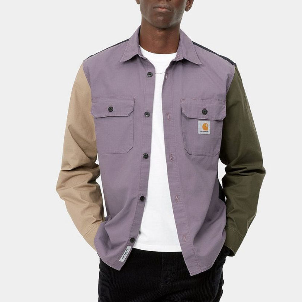 Valiant 4 L/S Ripstop Shirt リップストップ ワークシャツ 長袖 シャツ Provence Multi Col