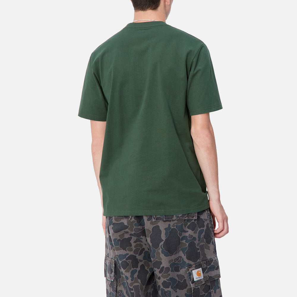 University Small Script S/S Arch Logo Tee Green ロゴ 半袖 アーチロゴ カレッジ Tシャツ