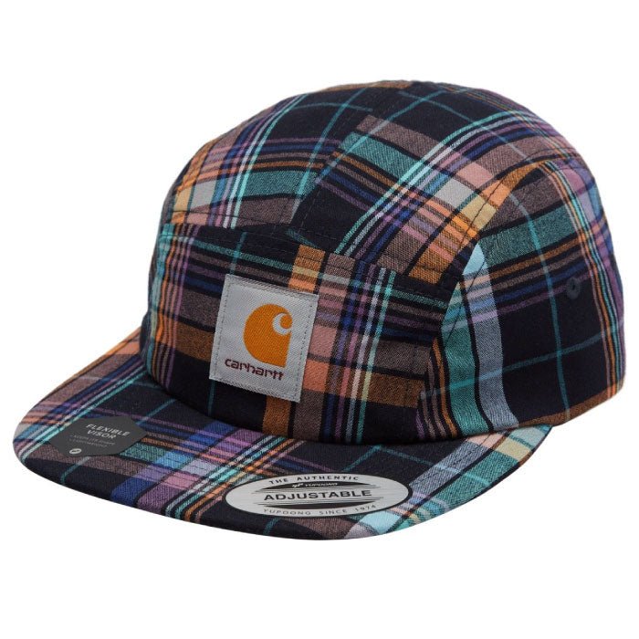 Vilay Cap Check 5 パネル キャップ チェック Cロゴ ラベル ストラップ Dark Navy Natural White ネイビー ナチュラル ホワイト