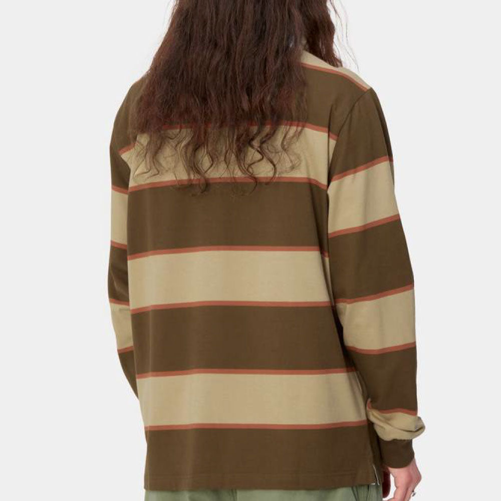 Wilt L/S Rugby Shirt BRN ボーダー 長袖 ラグビー シャツ