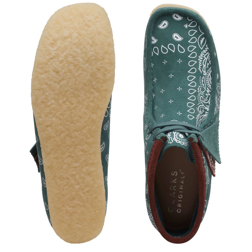 Wallabee Green Paisley オリジナルズ ワラビー ペイズリー グリーン スエード メンズ