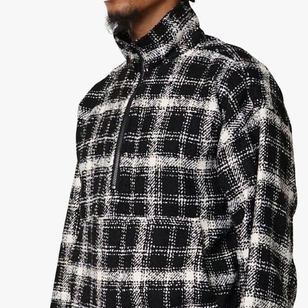 Half Zip Pullover Flannel Shirt ハーフ ジップ プルオーバー ヘビー フランネル シャツ
