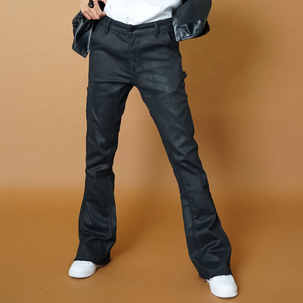 Mackey Flare Pants コーティング フレア パンツ