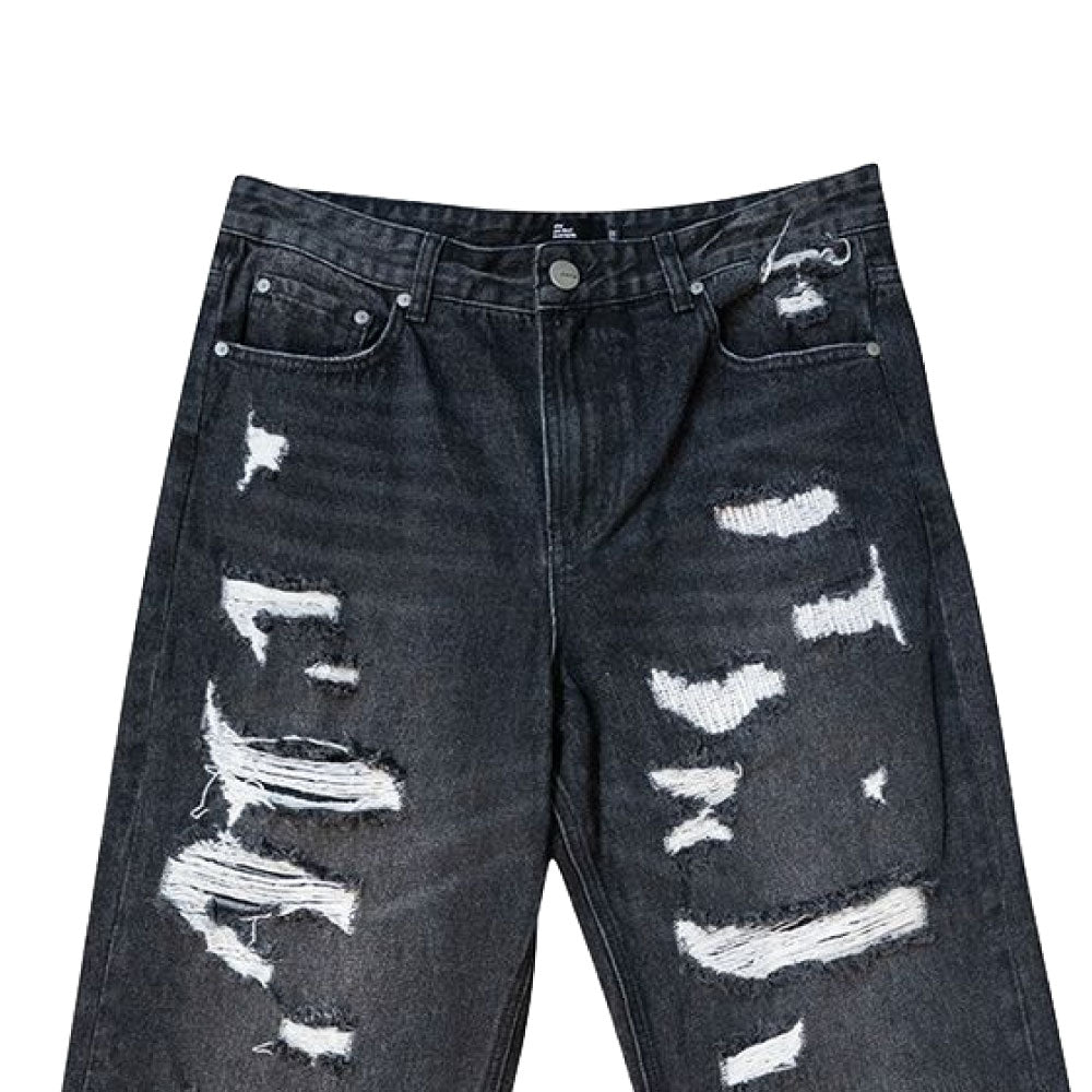Paladin Damaged Flare Denim Pants BLK ダメージ ジーンズ カスタム デニム フレア パンツ