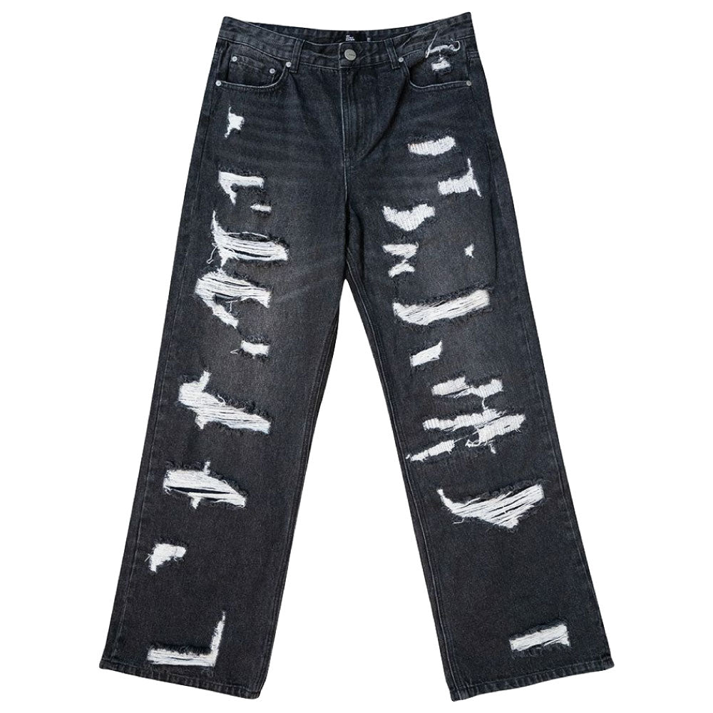 Paladin Damaged Flare Denim Pants BLK ダメージ ジーンズ カスタム デニム フレア パンツ