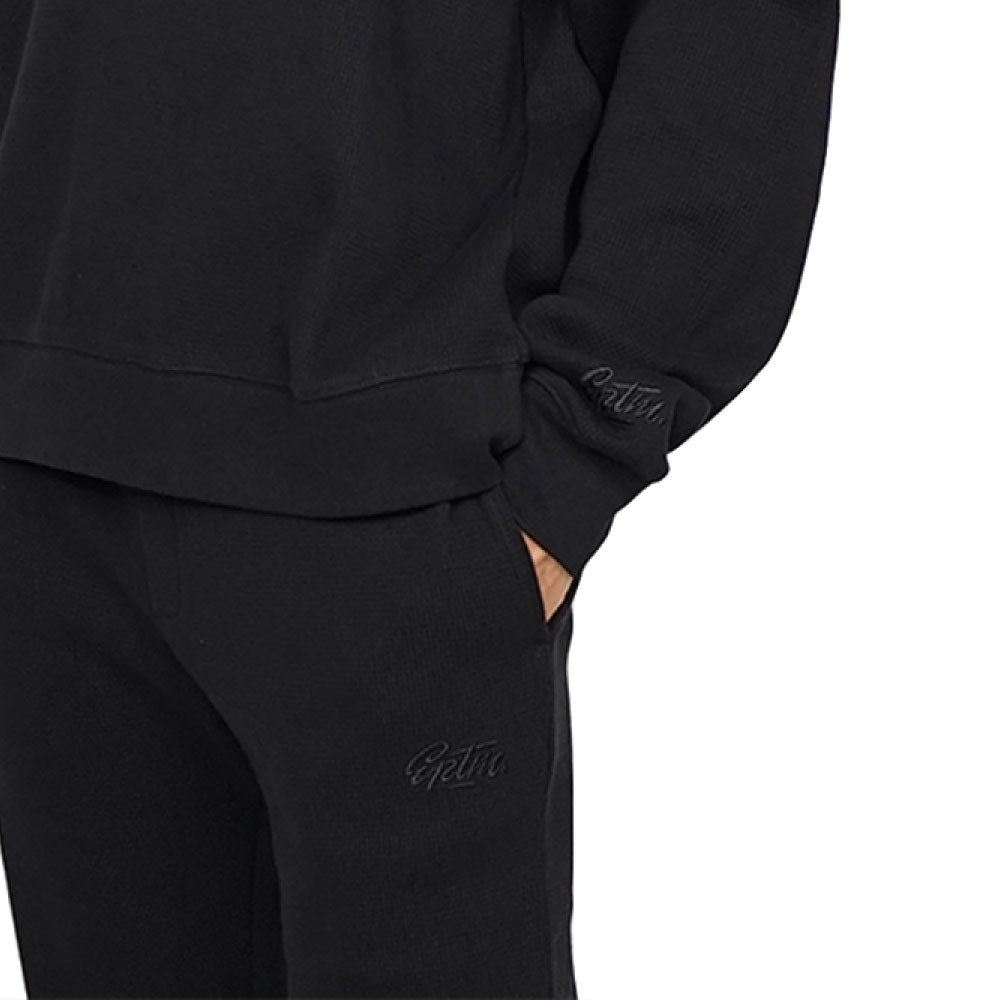 Heavy Weight Thermal Sweat Shirt BLK ヘビー ウェイト サーマル スウェット シャツ